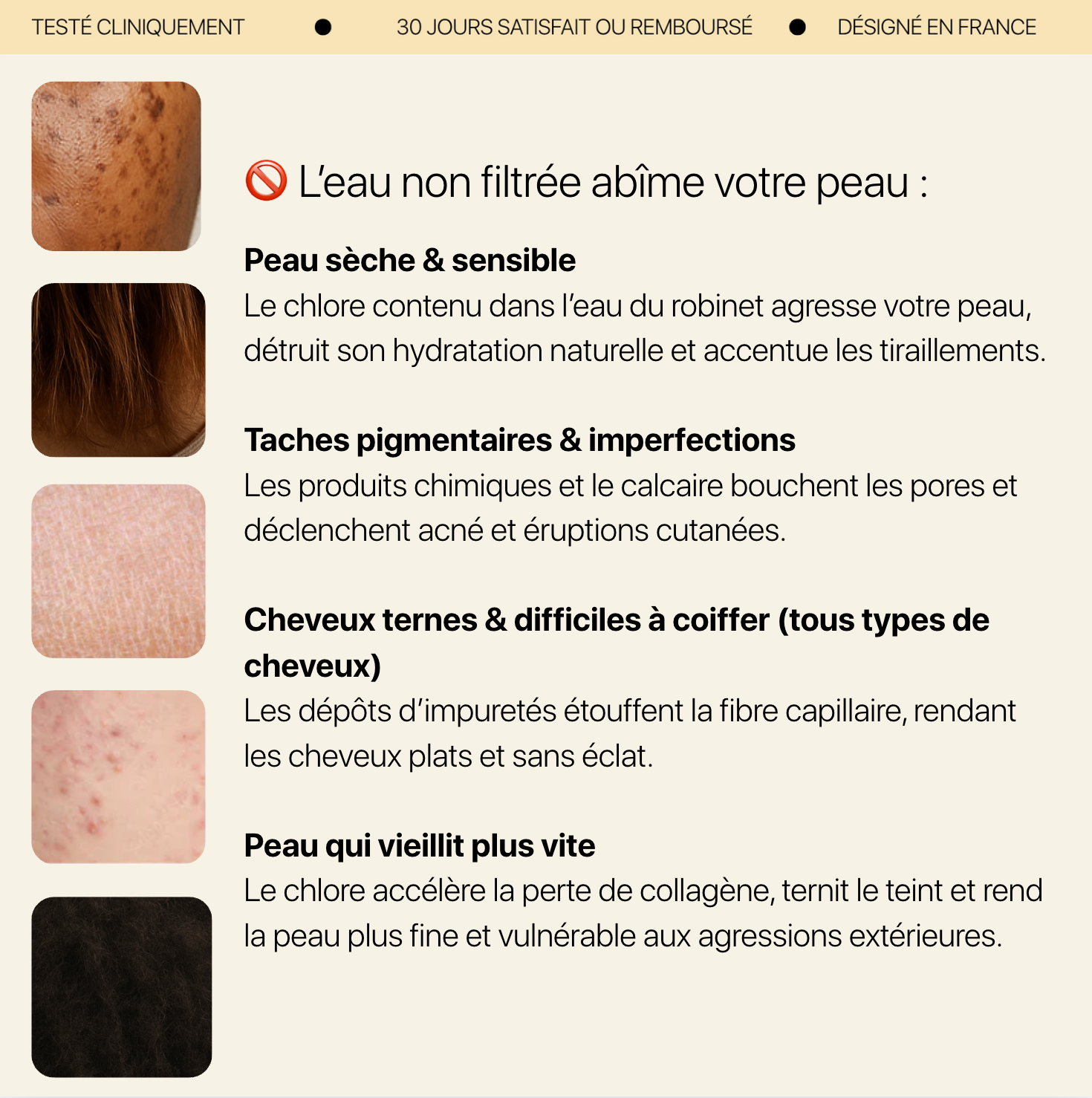 Pommeau de douche Nivy à double filtration – Vitamine C, Éclat & Peau nette